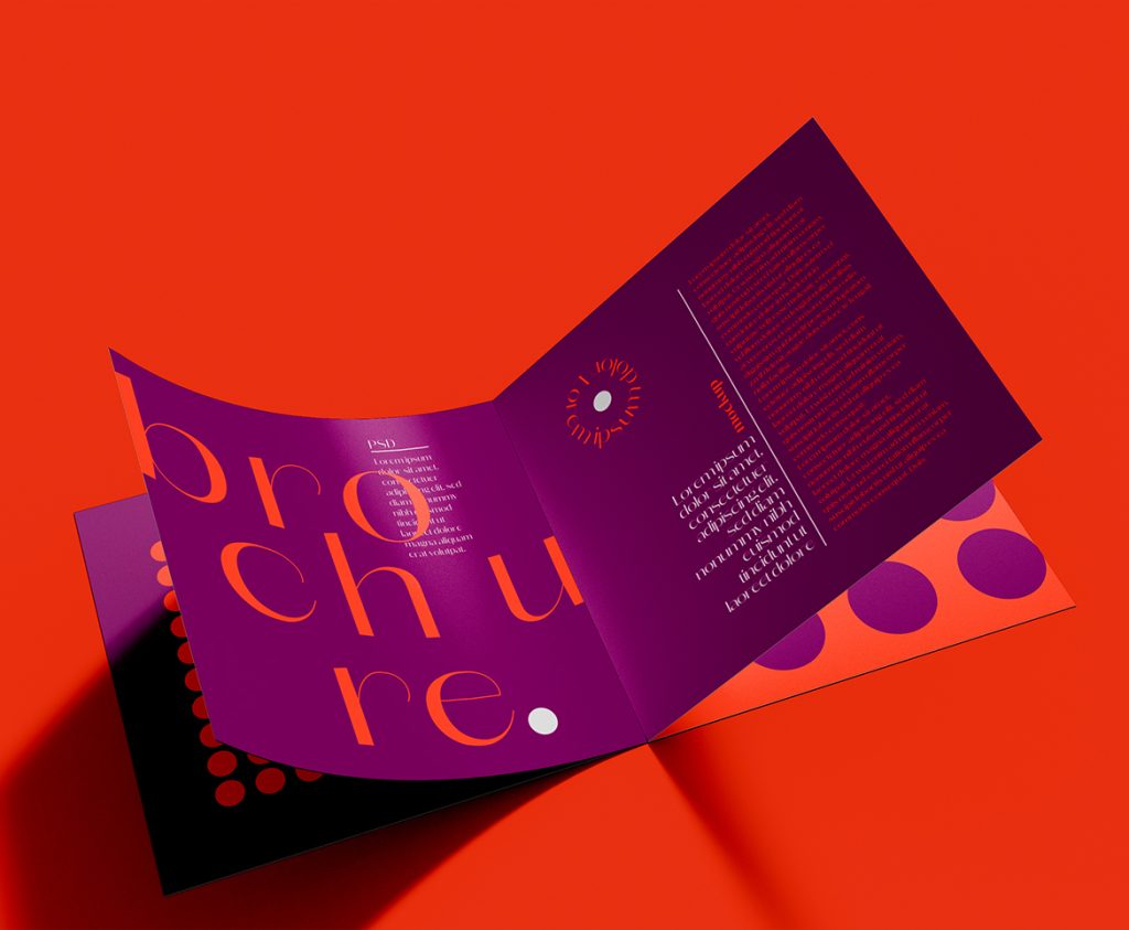 Brochure graphique, communication print B2B