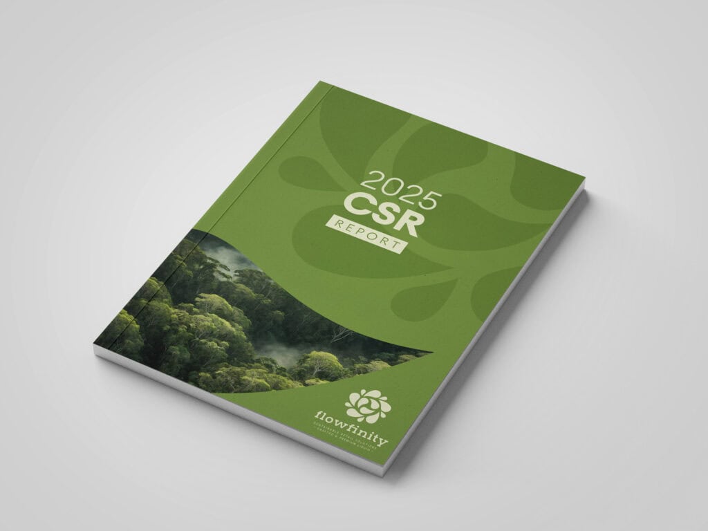 Rapport RSE éco-conçu, design graphique et impression écologique.